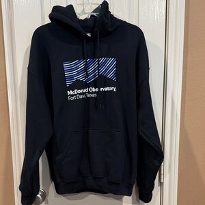 Like New -Unisex Black “McDonald Observatory” Hoodie Sweatshirt. Sz Large